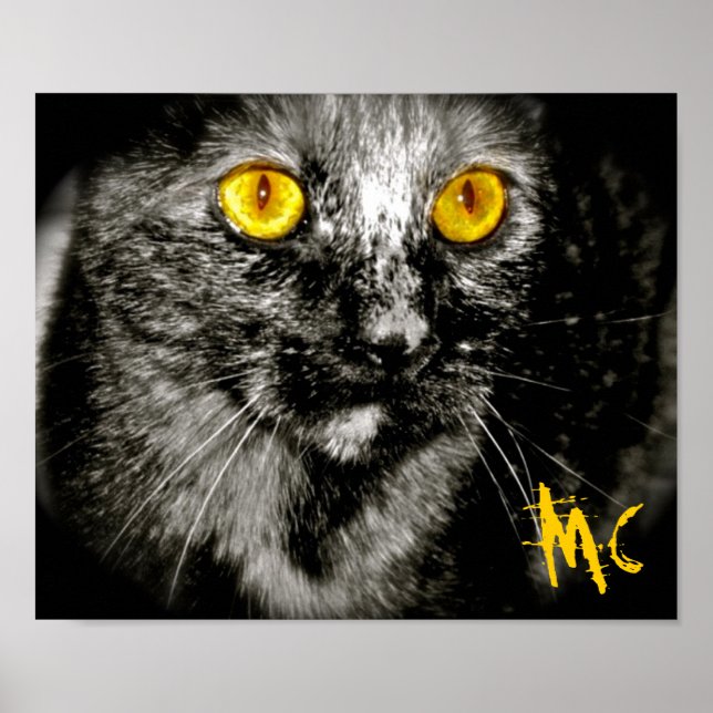 Poster Canvas de chat singe en édition limitée (Devant)