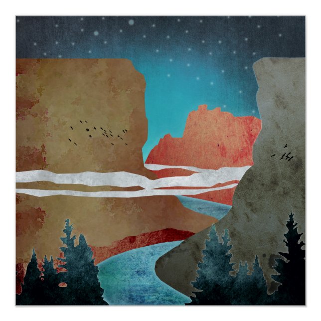 Poster Canyon Birds (Devant)
