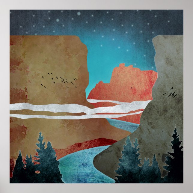 Poster Canyon Birds (Devant)