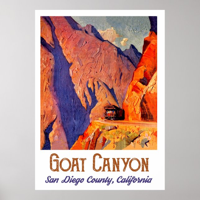 Poster Canyon de chèvre, San Diego, Californie (Devant)