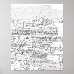 Poster Cap Table Mountain V&A Waterfront