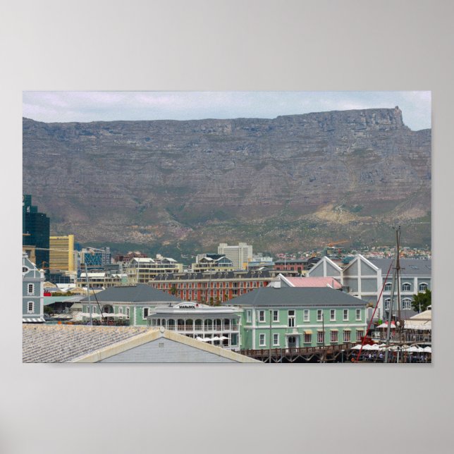 Poster Cap Waterfront Area Cityscape Afrique du Sud (Devant)