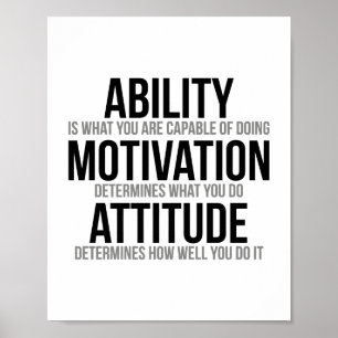 Poster Capacité Motivation Attitude