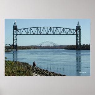 Poster Cape Cod Canal Bridges Photographie