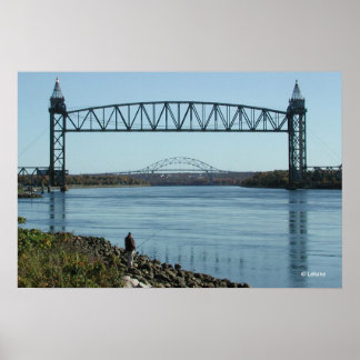 Poster Cape Cod Canal Bridges Photographie