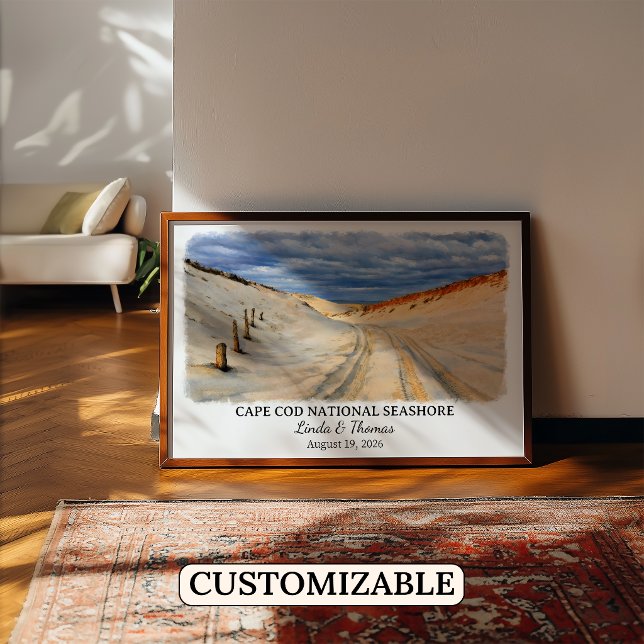 Poster Cape Cod National Seashore Massachusetts Aquarelle (Créateur téléchargé)