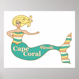 Poster Cape Coral, FL Mermaid