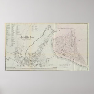 Poster Cape May City and Sea Grove, New Jersey