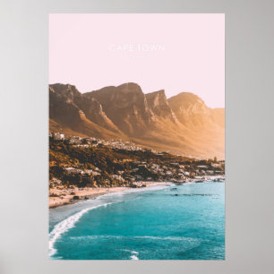 Poster Cape Town, Afrique du Sud
