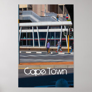Poster Cape Town City View ZA Afrique du Sud