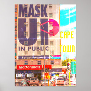 Poster Cape Town Cityscape Architecture Afrique du Sud