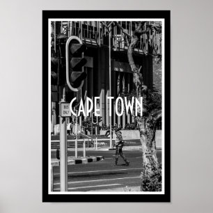 Poster Cape Town Monochrome Cityscape Street Lifestyle
