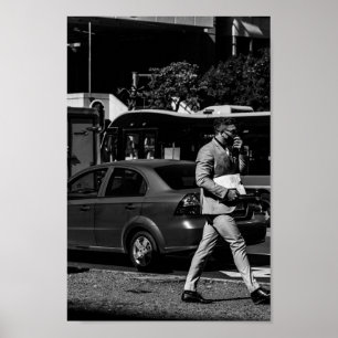 Poster Cape Town Monochrome Cityscape Street Lifestyle