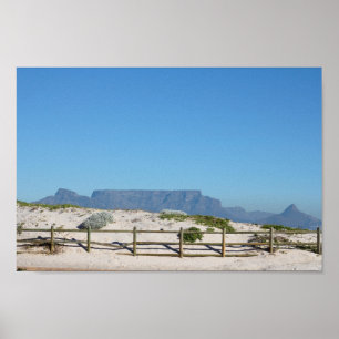 Poster Cape Town Table Mountain Blouberg Afrique du Sud