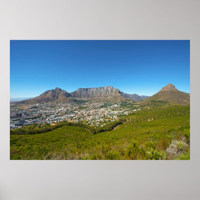 Poster Cape Town, Western Cape, Afrique du Sud 2 (Devant)