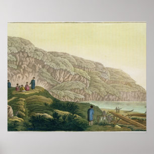 Poster Capitaine Cook (1728-1779) en Alaska pendant son v