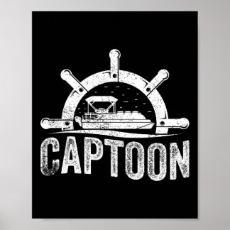 Poster Capitaine de Ponton de Bateau Ponton de Bateau