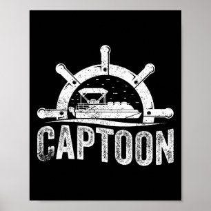 Poster Capitaine de Ponton de Bateau Ponton de Bateau 