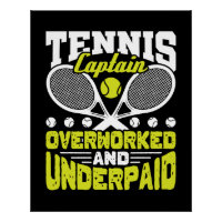 Capitaine de tennis surtravaillé et sous-traité
