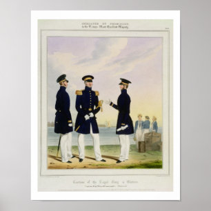 Poster Capitaine, Flag Officer and Commander (Undress) pl