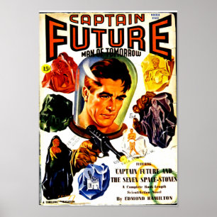 Poster Capitaine Future et les sept zones spatiales