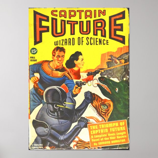 Poster Capitaine Future — Les triomphes de l'avenir du ca (Devant)