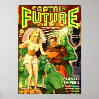 Poster Capitaine Future — Planètes en péril