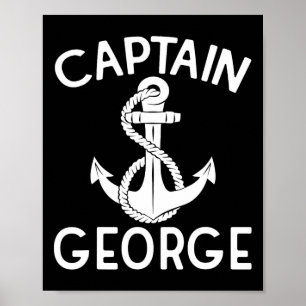 Poster Capitaine George Boating Yacht Boat Ship Ancre