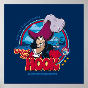 Poster Capitaine Hook   Crochet gauche