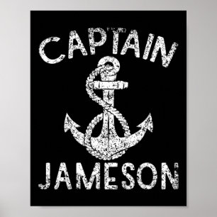 Poster Capitaine Jameson Yacht Ancre Bateau Bateau Bateau