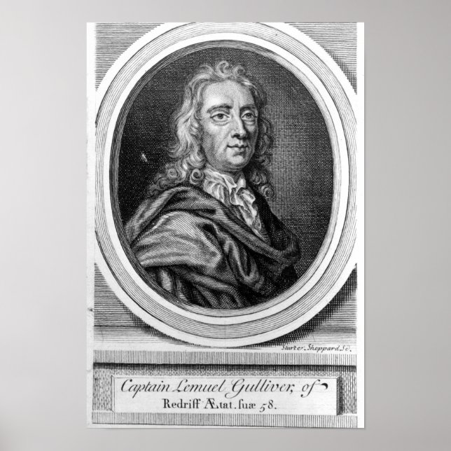 Poster Capitaine Lemuel Gulliver, 1726 (Devant)