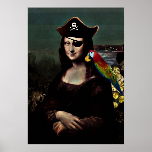Poster Capitaine Mona Lisa Pirate (Devant)