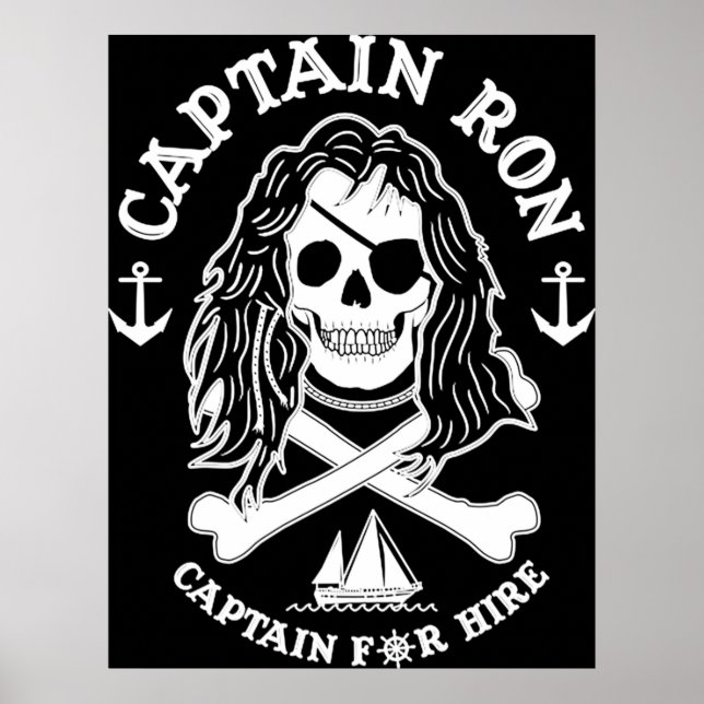 Poster Capitaine Ron Capitaine À L'Embauche (Devant)