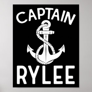 Poster Capitaine Rylee Ancre Bateau Bateau Yacht Navire
