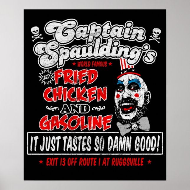 Poster Capitaine Spaulding Fried Chicken Essence (Devant)