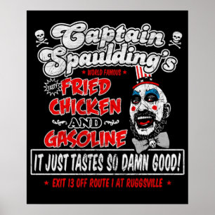 Poster Capitaine Spaulding Fried Chicken Essence