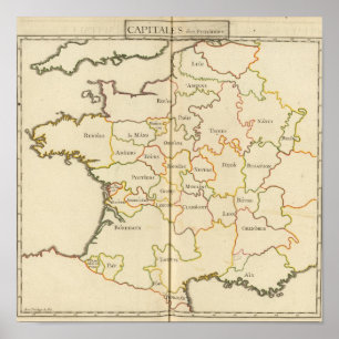 Poster Capitales de France