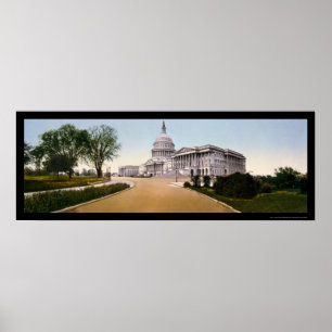 Poster Capitole des États-Unis à Washington, DC 1898