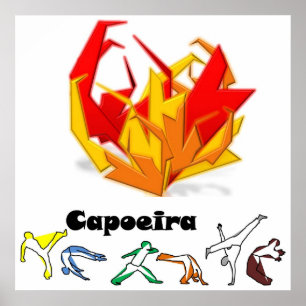 poster capoeira fogo axe
