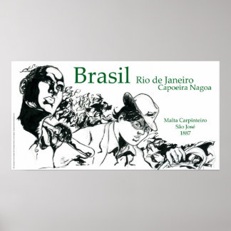 Poster Capoeira Nagoa Brasil