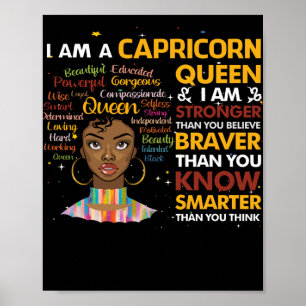 Poster Capricorn reine Septembre Août Virgo Zodiac