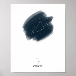 Poster Capricorne Zodiac