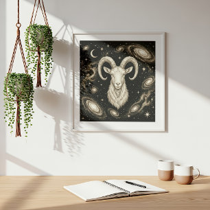 Poster Capricorne Zodiaque Céleste Astrologie