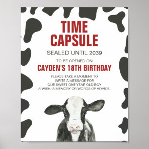 Poster Capsule de l'heure du 1er anniversaire de la vache
