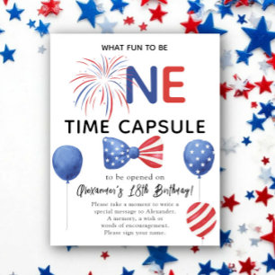 Poster Capsule temporel du 4 JUILLET 1er anniversaire
