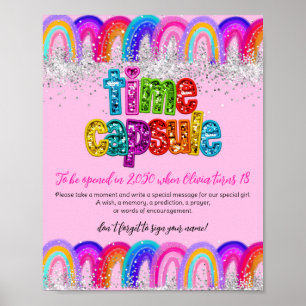 Poster Capsule Temporelle Arc-en-Ciel