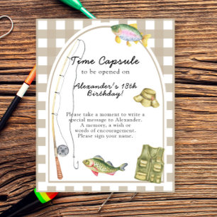 Poster Capsule temporelle Little Fisherman 1er anniversai
