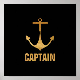 Poster Captain, Gold Anchor