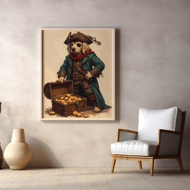 Poster Captain Sniffbeard: Bacon Before Gold Always (Créateur téléchargé)