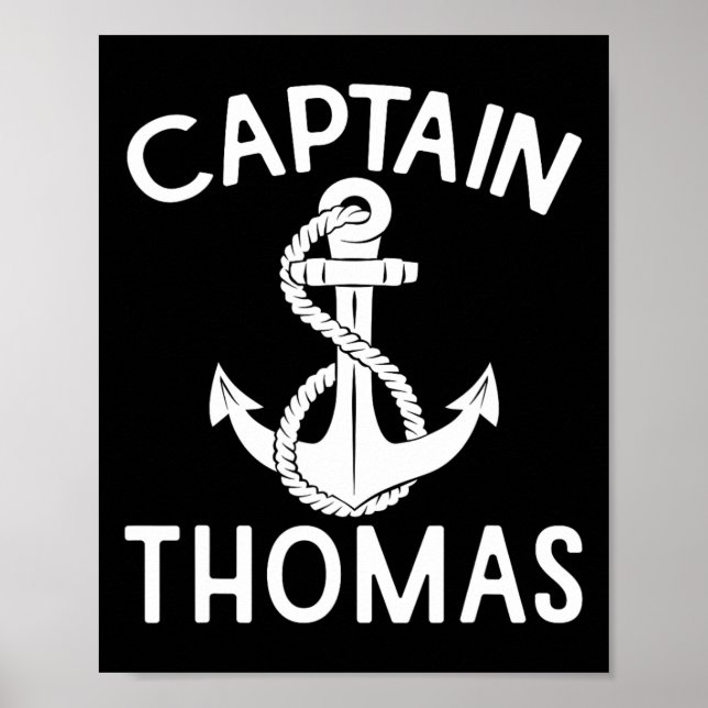 Poster Captain Thomas Anchor Yacht Boating Ship Boat  (Devant)
